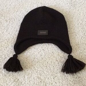 Miniman of France Infant Toddler Chocolate Brown Winter Hat 51cm Like New